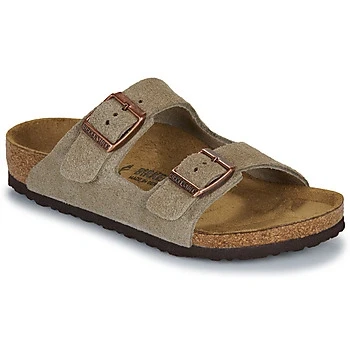 Image of Birkenstock Arizona KIDS Slippers for kids, Size: 9K, Beige Suede