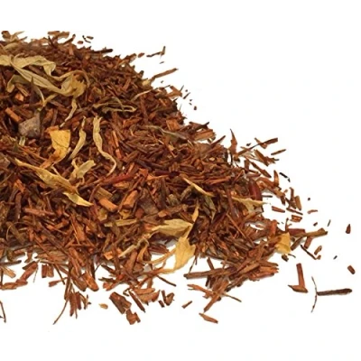 Image of Rooibos Tea Infusion Chocolate Charm (Red Bush) Loose Leaf Herbal Tisane 100g by TeaCakes of Yorkshire.