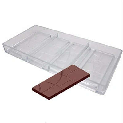 Image of Plain Chocolate Bar Mold Candy Mould Fancy Bars PC Polycarbonate Baking Cake Fondant Soap Making Pan, Tray Bakeware Pan Kitchen Tool