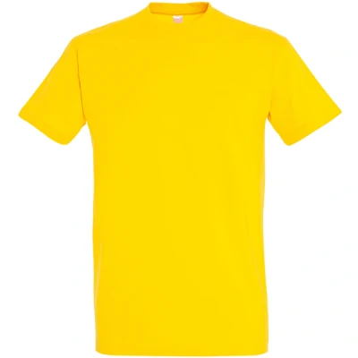 Image of SOLS Mens Imperial Heavyweight Short Sleeve T Shirt (Gold) Cotton Size Large