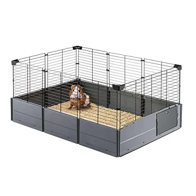 Image of Ferplast Open Modular Cage for Guinea Pigs MULTIPLA OPEN, Small Pet cage, black