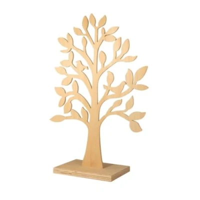 Image of RAYHER HOBBY Decorative Wooden Tree with Birds, 50 cm