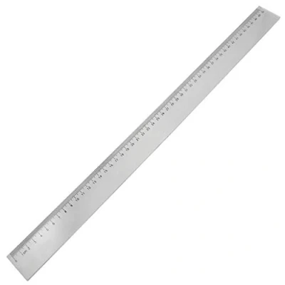 Image of Generic OEZB 50 cm transparent plastic size, long straight centimetre ruler, practical design and durable,