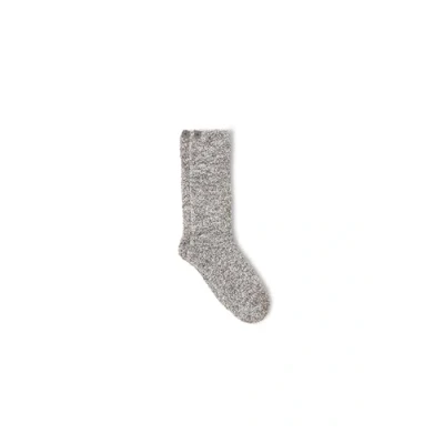 Image of Barefoot Dreams Women&#039;s CozyChic Heathered Socks, Charcoal white, Large X