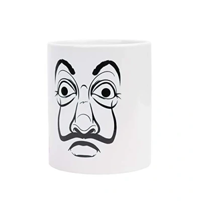 Image of Grupo Erik Money Heist Ceramic Mug 35 cl 350 ml 3.74 x 3.15 inch 9.5 8 cm Coffee Tea Mask
