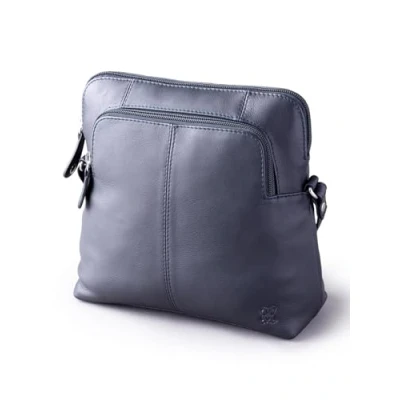 Image of Lakeland Leather Womens Raven Cross Body Bag in Navy Blue (archived) One Size