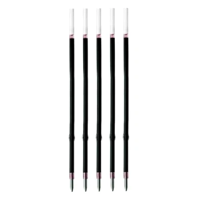Image of 5 Pcs Ballpoint Pen Refills, Length 107 mm, Retractable Smooth Writing, Smudge Free Replaceable Refills (Red)