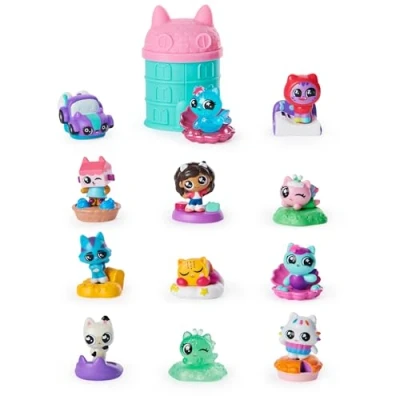 Image of Gabby&#039;s Dollhouse, Meow mazing Mini Figures 12 Pack (Amazon Exclusive), Kids’ Toys for Ages 3 and above