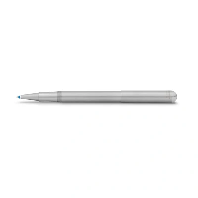 Image of Kaweco LILIPUT Ball Pen Stainless Steel with Cap I Retractable Ballpoint Standard D1 Refills in a Tin Box Metal 13 cm