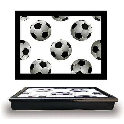 Image of Football Soccer Cushioned Bean Bag laptray Home Laptop Tray Drinks Food Breakfast Lap Lover
