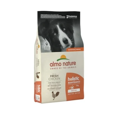 Image of almo nature Holistic Dog Medium with Chicken and Rice 12 Kg, transparent