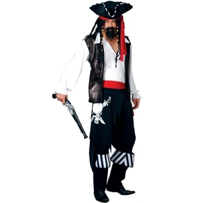 Image of Wicked Costumes Mens High Seas Buccaneer Fancy Dress Costume Medium