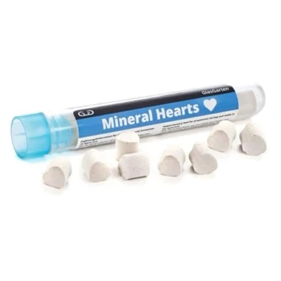 Image of GlasGarten Mineral Hearts 100% Natural Supplement for Shrimp, Snails, Crayfish, and Crabs Aquarium &amp; Terrarium Care 8 Pieces