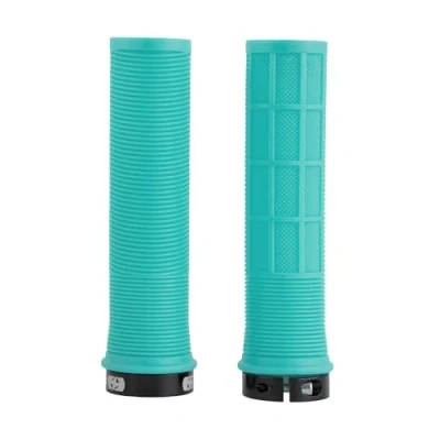 Image of Oxford HG805TU Driver Lock on MTB Grips for Mountain Bike/BMX bicycle handlebar grip, Turquoise