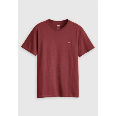 Image of Levi&#039;s Original Print Tshirt, Men&#039;s, Size: XS, Red mahogany