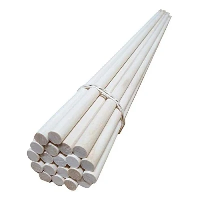 Image of Trustleaf 10mm x 60cm Birch Hardwood Wooden Dowels/Craft Sticks (20 Pack)
