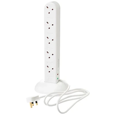 Image of Status Surge Protection Tower 10 Way Plug Socket