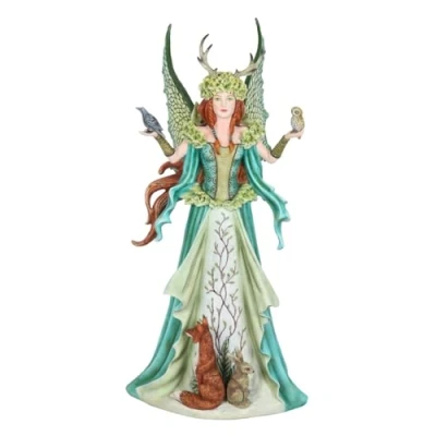 Image of Something Different Wholesale Enchanting 46cm Fantasy Fairy Figurine: Amy Brown Collectible, Watercolour inspired Resin Sculpture, Green Protector Magical Creature Display Piece