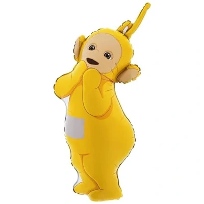 Image of Toyland® 32 Inch Teletubbies Yellow &quot;LaLa&quot; Shaped Foil Balloon Kids Party Decorations