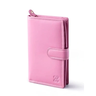 Image of Lakeland Leather Real Medium Tab Purse in Soft Pink Mauve