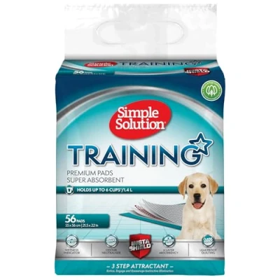 Image of Simple Solution Absorbent Premium Dog and Puppy Training Pads Pack of 56