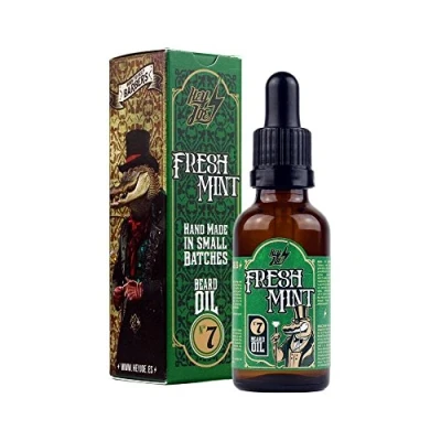 Image of HEY JOE! Beard Oil Nº 7 Fresh Mint Natural and Refreshing for Men with Pine Fragrance Care Healthy Beards 30 ml