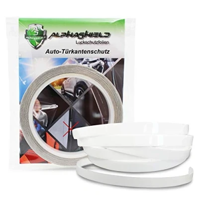 Image of AlphaShield 10 Metres Paint Protection Film Strips Transparent for Car Doors Self Adhesive Edges