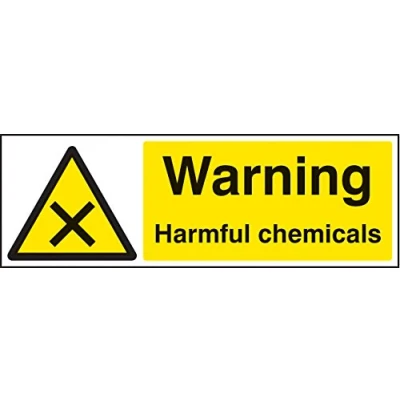 Image of Warning Signs harmful chemicals Self Adhesive Vinyl