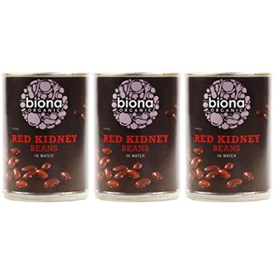 Image of (3 Pack) Biona Organic Red Kidney Beans 400g 3 Pack Bundle