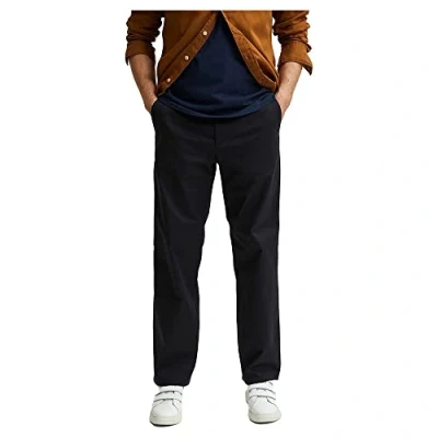 Image of SELECTED HOMME White Men&#039;s SLHLOOSE Salford 220 Flex Pants W NOOS, Black, 36/34