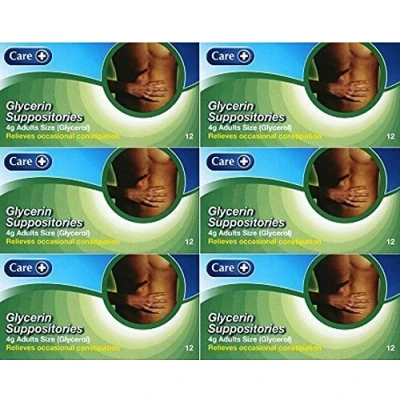 Image of Care Glycerin Suppositories 4g 12s x 6 Packs
