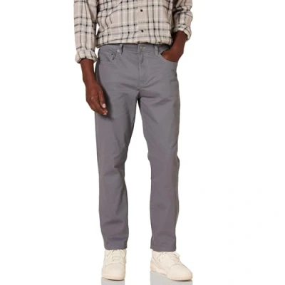 Image of Amazon Essentials Men&#039;s Athletic Fit 5 Pocket Stretch Twill Trouser (Available in Big &amp; Tall), Dark Grey, 36W / 34L