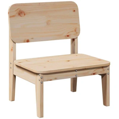 Image of vidaXL Garden Chair 60x52.5x72 cm Solid Wood Pine