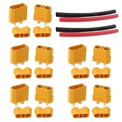 Image of LINSYRC 5 Pairs Amass XT 90 XT90H Plug Male Female Connector Gold Plated 4.5mm Banana Bullet for RC Battery ESC