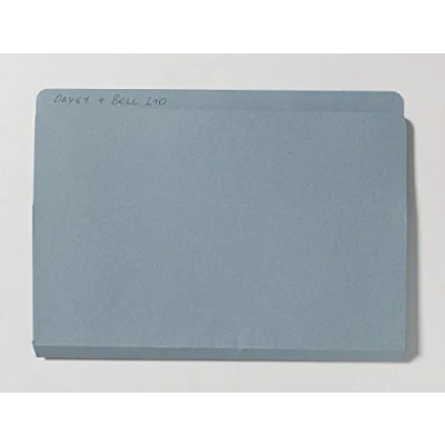 Image of Exacompta &#039;Guildhall&#039; Open Top Wallets, A4 Foolscap, 315 gsm, Blue Pack of 50