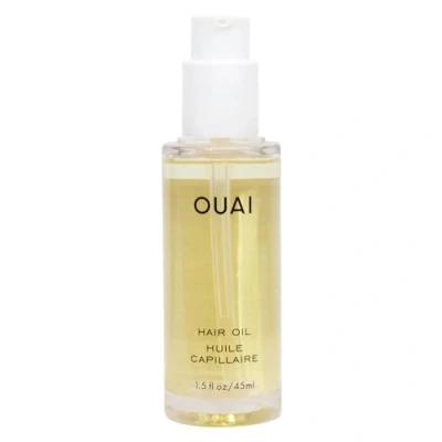 Image of OUAI Hair Oil Heat Protectant for Frizz Control Adds Shine and Smooths Split Ends Color Safe Formula Paraben, Phthalate Sulfate Free 45ml