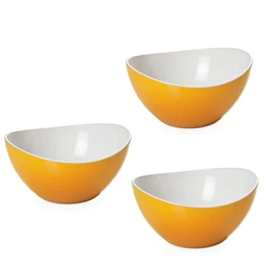 Image of omada Design 3 bowls 5,51 inch, 16,91 fl oz, made of unbreakable plastic, stackable and dishwasher safe for bars, beaches, outdoor environments, Trendy Line