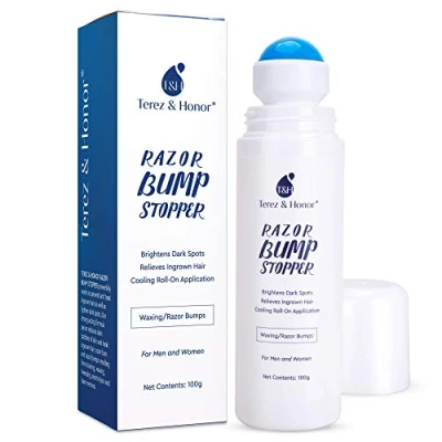 Image of Razor Bump and Ingrown Hairs Serum After Shave Solution Roll On for Hairs, Burns Bumps Men Women