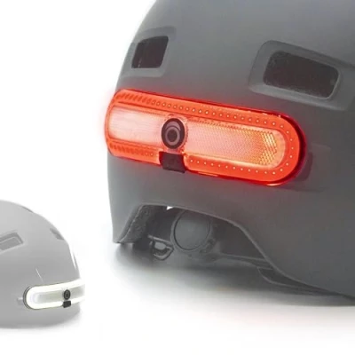 Image of OxiLum powerful front and rear light for bikes, scooters, helmets 8 lighting modes (5 red 3 white) Brake flashing lights functions available with OxiBrake device (sold separately)