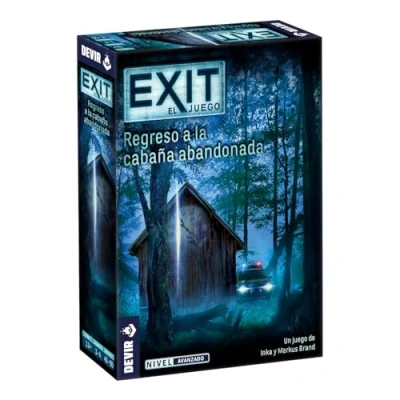 Image of Devir Exit: Return of the Abandoned Cabin, Board Game in Spanish, with Friends, Escape Room, Mystery Games, Adult (BGEXIT21SP)