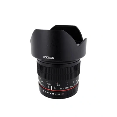 Image of Rokinon 10mm F2.8 ED AS NCS CS Ultra Wide Angle Lens for Olympus and Panasonic Micro 4/3 (MFT) Mount Digital Cameras (10M MFT), Black