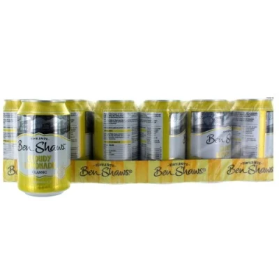 Image of Ben Shaws Lemonade x 330ml, CLOUDY LEMON, 24 count