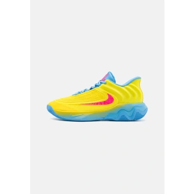 Image of Nike Performance Giannis Immortality 4 Basketball shoes, Size: 8.5, Lightening/hyper pink/university blue Textile/synthetics