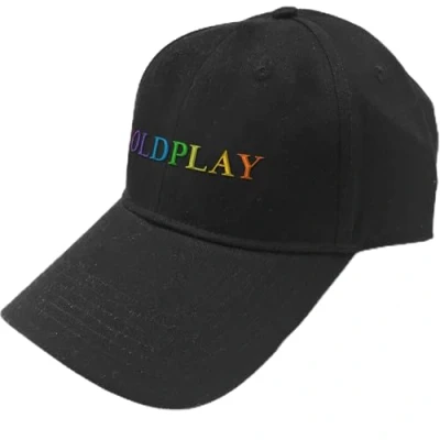 Image of Band Monkey Coldplay Unisex Baseball Cap Rainbow Logo