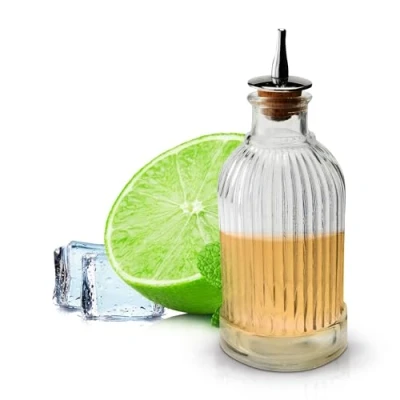 Image of We Can Source It Ltd Mezclar Liberty Bitters Bottle 220ml Large Glass Bar Pub Cocktail Mixology