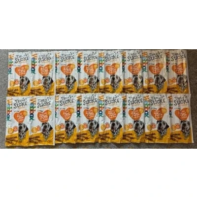 Image of Large Chicken Flavoured Tasty Sticks for Medium/Large Dogs 8 x 55g Packets (40 Stick Treats).