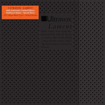 Image of Ultravox Lament 40th Anniversary Half Speed Master Etched B sides Sealed 2024 UK 2 LP vinyl set CDLH1459