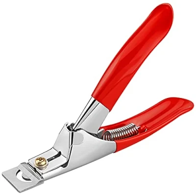 Image of AMOS False Nails Clipper Acrylic UV Gel Fake Artificial Tips Edge Cutter Professional Nail Art Manicure Tool