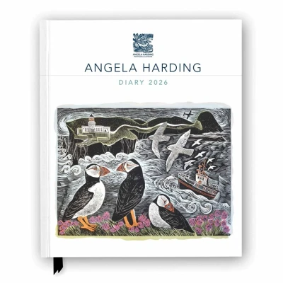 Image of Angela Harding 2026 Desk Diary Planner Week to View, Illustrated throughout