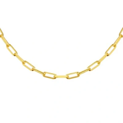 Image of Tuscany Silver Women&#039;s Sterling Gold Plated 2.7mm Elongated Cable Chain 46cm/18&quot;